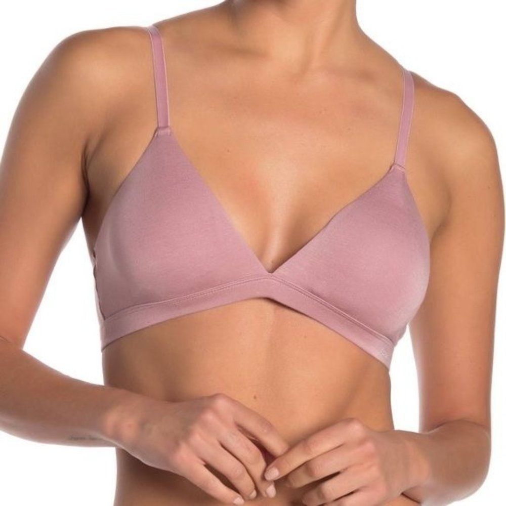French Connection Seamless Triangle Bra Soft Comfortable Removable Pad Size S